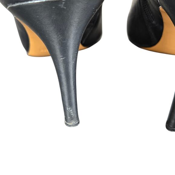 Coach Seneca Shoes Womens Size 6.5 Black Leather Booties Heels Zip Dressy - Picture 14 of 14